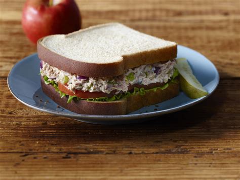 nicoise style tuna salad sandwich.